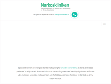 Tablet Screenshot of narkoskliniken.se